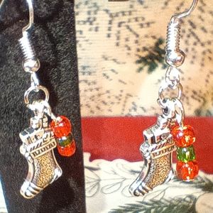 Handcrafted Stocking Earrings